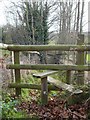 Stile and footpath to Fox Wood