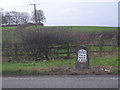 Milepost on the Holyhead road (A5)