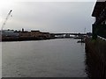 Looking west along the River Clyde