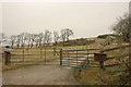 Gated farm road to Shenwall Farm