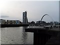 Looking along the Clyde Arc to the south side of the river