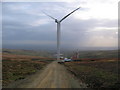 SD8418 : Scout Moor Wind Farm under construction by Paul Anderson