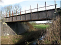 TG0903 : Railway bridge over the River Tiffey by Evelyn Simak