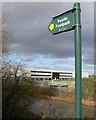 Public footpath along the Ashby Canal