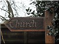 Sign, Church Lane