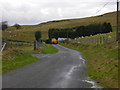 Minor road east of Ffair-rhos