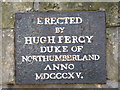 Plaque on the water fountain in the Market Place