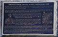 SK3825 : Plaque commemorating Thomas Cook's birthplace by Jerry Evans