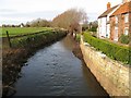 River Sheppey in Upper Godney - facing west