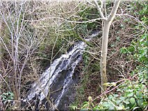 SE0652 : Waterfall near Hawpike Farm, Draughton by Humphrey Bolton
