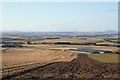 Hilltop view of  Overbrae Farm and associated buildings