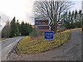 Junction of the minor road to Ben Lawers and Glen Lyon with the A827