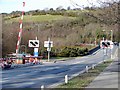 Vale of Rheidol Railway level crossing at Glanyrafon