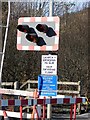 Vale of Rheidol Railway level crossing at Glanyrafon