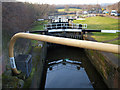 Oxygen pipeline crossing the Sheffield and South Yorkshire Navigation at Ickles lock