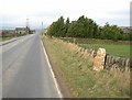 Milestone on the B6114, Barkisland