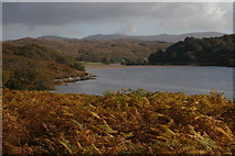 NM6950 : Loch Arienas from Allt Leacach by Peter Bond