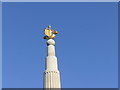 The Golden Galleon at top of Royal Naval Patrol Service Memorial