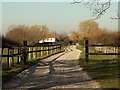 The approach to Bramwood Farm