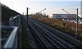 Metro Railway Line approaching Pallion Station