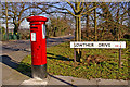 George VI Pillar box on corner of Lowther Drive, Enfield