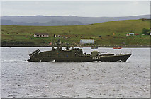 NG8688 : Naval craft on exercise, Aultbea by Nigel Brown