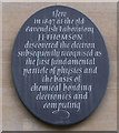 TL4458 : Electron plaque, Free School Lane by Keith Edkins