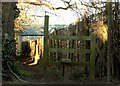 A stile, as viewed from Crow Green Lane