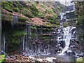 Waterfall and Icicles at Buckden Wood Stubbins