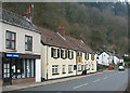 Police station, pub and phone box at Tintern