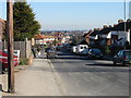 Looking NE along Mill Hill