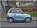 Electric Car parked just off the Marylebone Road, London