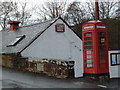 Telephone box at Tynron Parish Hall