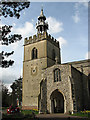 The church of All Saints - porch and tower