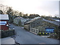 Egerton Road as it passes through the Belmont Dying and Bleach Works