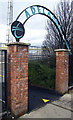 Entrance gates to Adelaide railway halt, Belfast