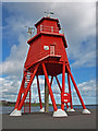 NZ3668 : The Groyne Lighthouse, South Shields by wfmillar