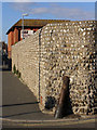 Cannon set into wall in Steyne Road, Seaford