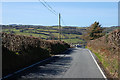SN6259 : The B4342 approaching Llangeitho from the east by Nigel Brown