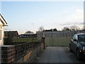 Playfield behind secure fence at Springfield School, Drayton