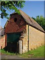 Distinctive brickwork on a barn in Claydon