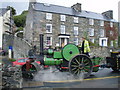 Steam Tractor passes Borthwen Terrace