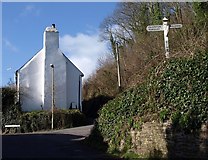 SX8663 : Cottage at Kiln Cross, Marldon by Derek Harper