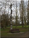 TL4856 : Tree sculpture, Cherry Hinton Hall by Paul Shreeve