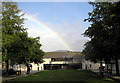 Rainbow over the Crucible Theatre, Sheffield