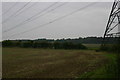 Pylons heading to Eastwick Hall Lane