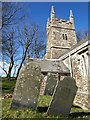 Gravestones, Church of St Winwallo, Tremaine