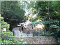 SH7119 : St Illtyd's Church from the A487 by Eric Jones