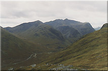 NN2057 : View south west from Stob Mhic Mhartuin by Nigel Brown