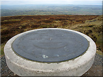 SO5986 : Abdon Burf toposcope on Brown Clee Hill by John Rose